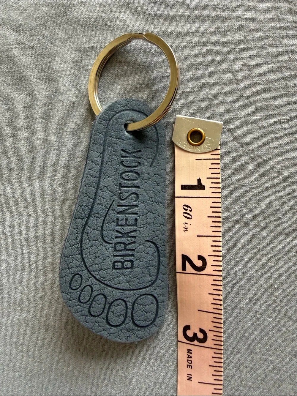 Birkenstock Blue Logo Keychain - New without tags